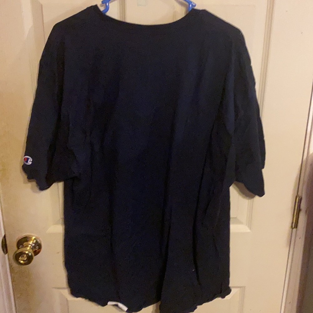 Black Champion T Shirt with Flags of the World Logo - Picture 2 of 4